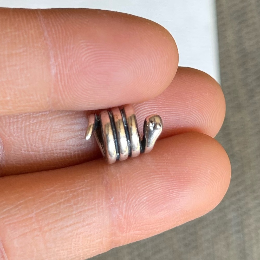 Retired Authentic Pandora Snake Charm Bracelet Euc - image 3